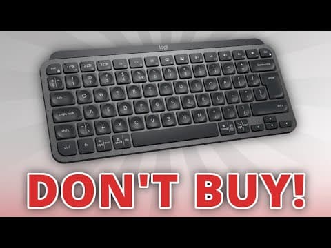 Logitech MX Keys Mini Review | DON'T BUY!