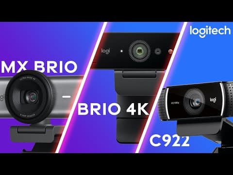 Logitech MX Brio Webcam: How Good Is it? Compared to Brio 4K &amp; C922