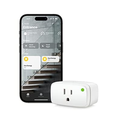 Eve Energy (Matter) – Smart Plug with Energy Monitoring, Matter Over Thread